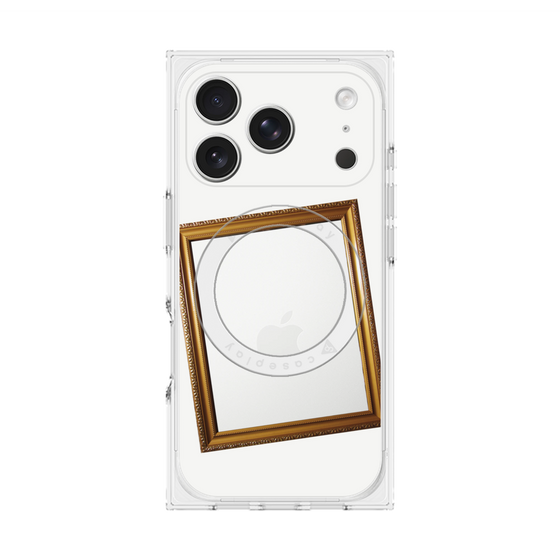 Premium Square Case with MagSafe［ Photo Frame - White ］