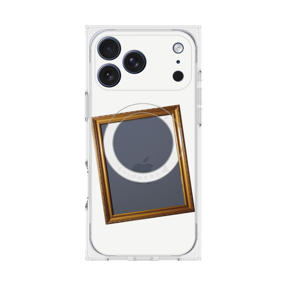 Premium Square Case with MagSafe［ Photo Frame - White ］