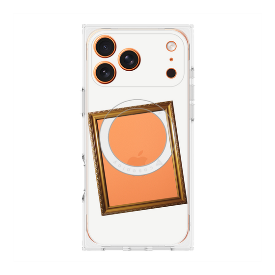 Premium Square Case with MagSafe［ Photo Frame - White ］