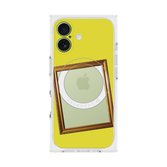Premium Square Case with MagSafe［ Photo Frame - Yellow ］