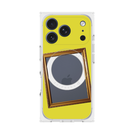 Premium Square Case with MagSafe［ Photo Frame - Yellow ］