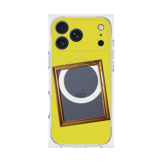 Premium Square Case with MagSafe［ Photo Frame - Yellow ］