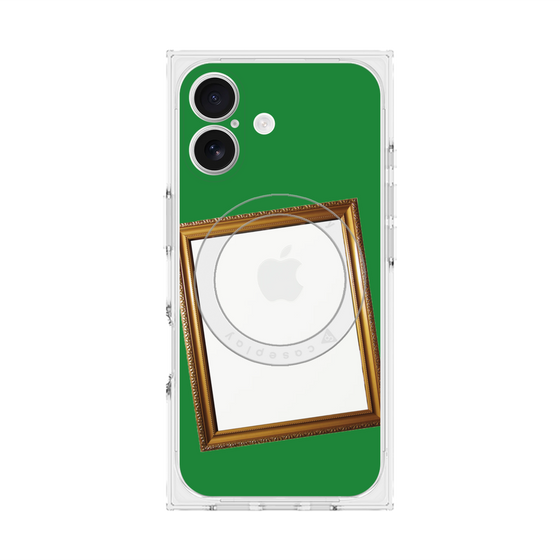 Premium Square Case with MagSafe［ Photo Frame - Green ］
