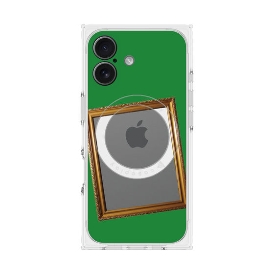 Premium Square Case with MagSafe［ Photo Frame - Green ］