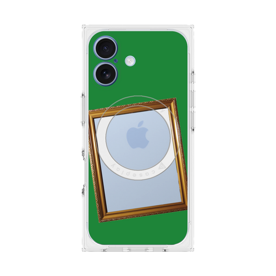 Premium Square Case with MagSafe［ Photo Frame - Green ］