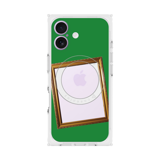 Premium Square Case with MagSafe［ Photo Frame - Green ］