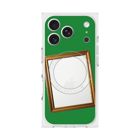 Premium Square Case with MagSafe［ Photo Frame - Green ］
