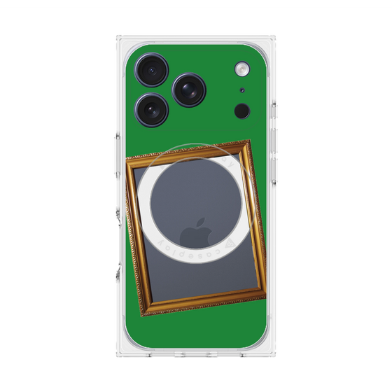 Premium Square Case with MagSafe［ Photo Frame - Green ］