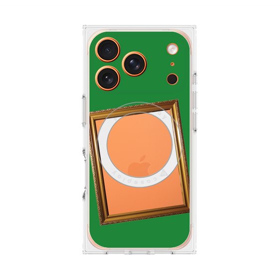 Premium Square Case with MagSafe［ Photo Frame - Green ］