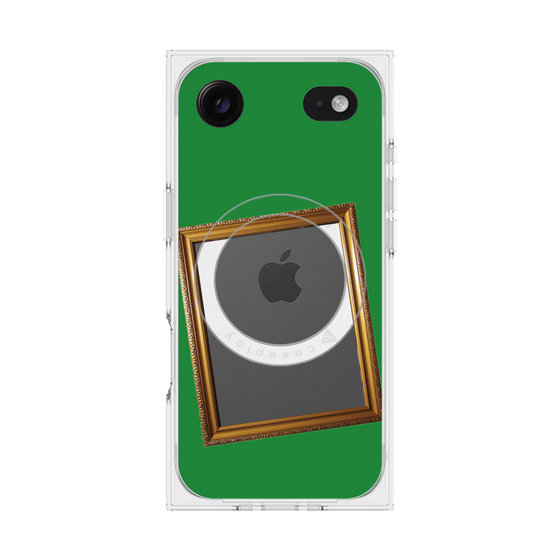 Premium Square Case with MagSafe［ Photo Frame - Green ］