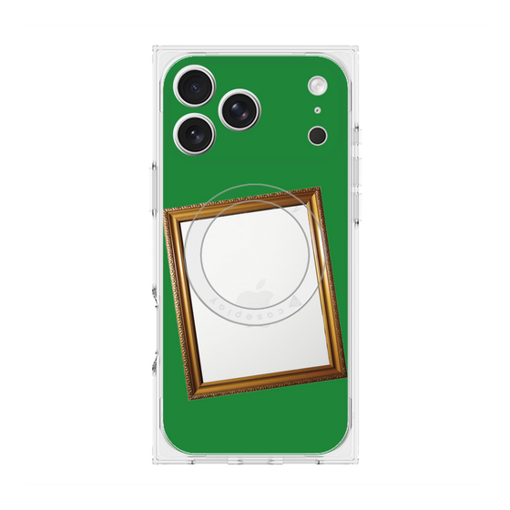 Premium Square Case with MagSafe［ Photo Frame - Green ］