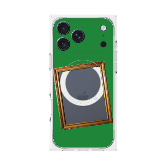 Premium Square Case with MagSafe［ Photo Frame - Green ］