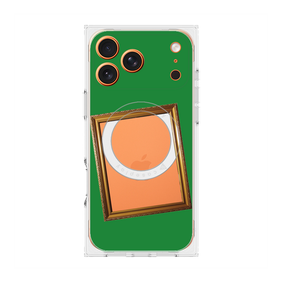 Premium Square Case with MagSafe［ Photo Frame - Green ］