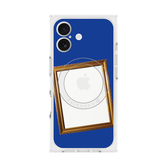 Premium Square Case with MagSafe［ Photo Frame - Blue ］