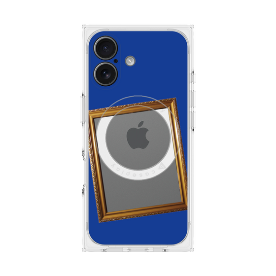 Premium Square Case with MagSafe［ Photo Frame - Blue ］