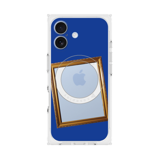 Premium Square Case with MagSafe［ Photo Frame - Blue ］