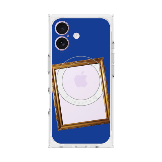 Premium Square Case with MagSafe［ Photo Frame - Blue ］