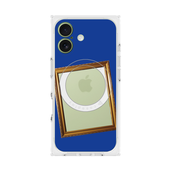 Premium Square Case with MagSafe［ Photo Frame - Blue ］