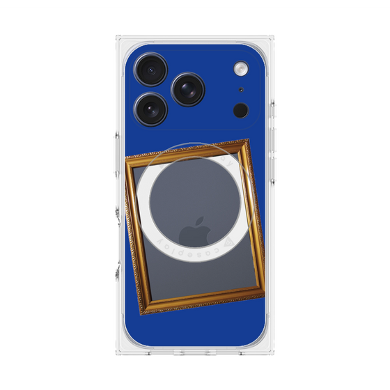 Premium Square Case with MagSafe［ Photo Frame - Blue ］