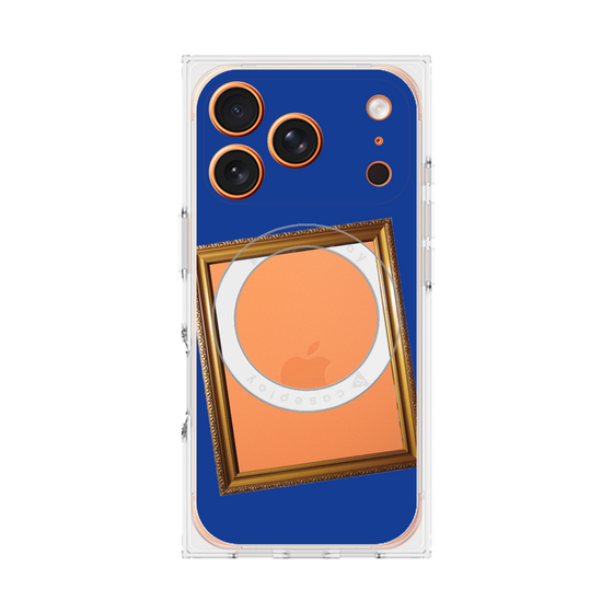 Premium Square Case with MagSafe［ Photo Frame - Blue ］