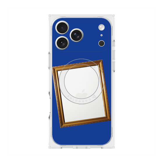 Premium Square Case with MagSafe［ Photo Frame - Blue ］