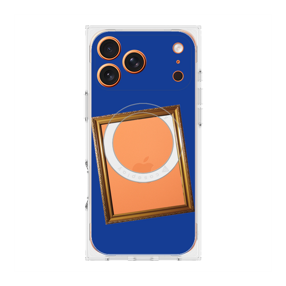 Premium Square Case with MagSafe［ Photo Frame - Blue ］