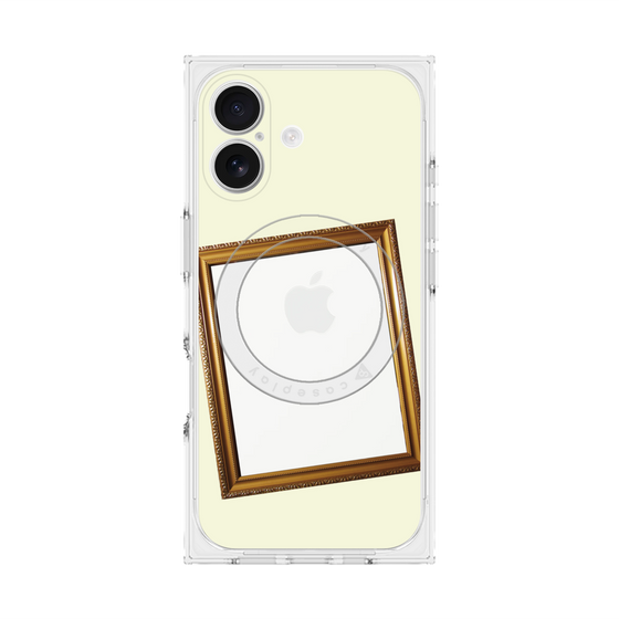 Premium Square Case with MagSafe［ Photo Frame - Ivory ］