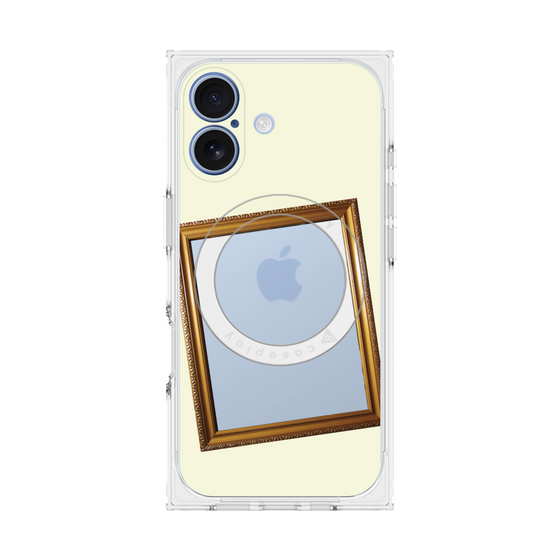 Premium Square Case with MagSafe［ Photo Frame - Ivory ］