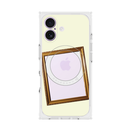 Premium Square Case with MagSafe［ Photo Frame - Ivory ］