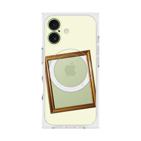 Premium Square Case with MagSafe［ Photo Frame - Ivory ］