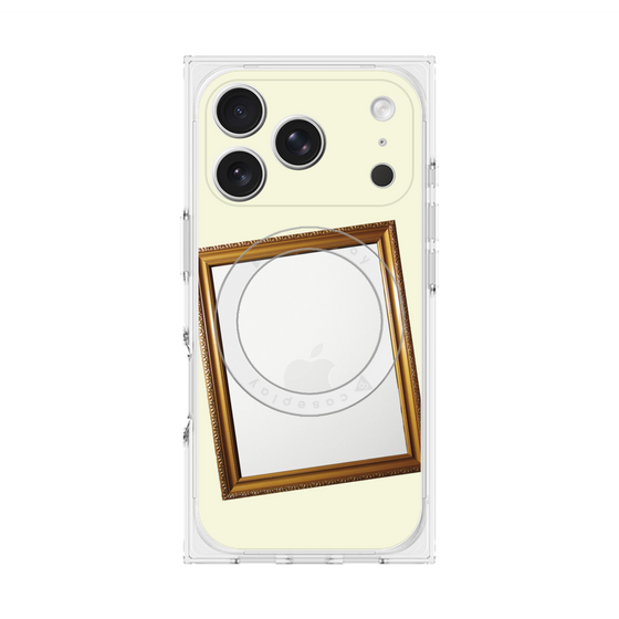 Premium Square Case with MagSafe［ Photo Frame - Ivory ］