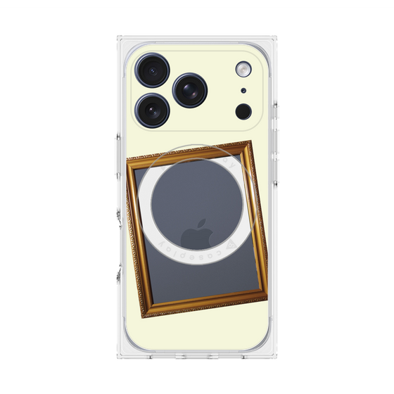 Premium Square Case with MagSafe［ Photo Frame - Ivory ］