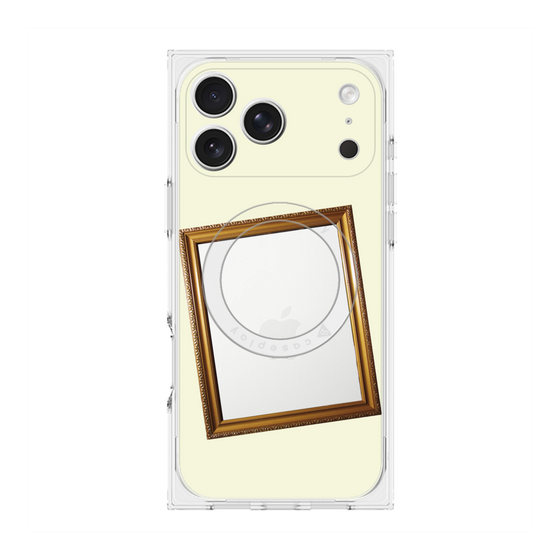 Premium Square Case with MagSafe［ Photo Frame - Ivory ］