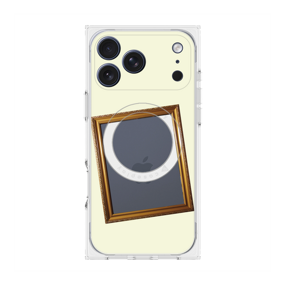 Premium Square Case with MagSafe［ Photo Frame - Ivory ］