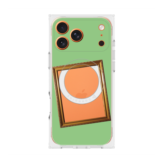 Premium Square Case with MagSafe［ Photo Frame - Light Green ］