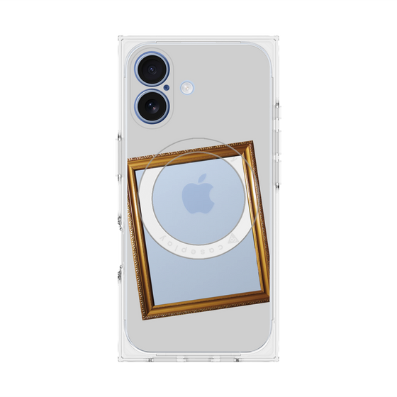 Premium Square Case with MagSafe［ Photo Frame - Light Gray ］