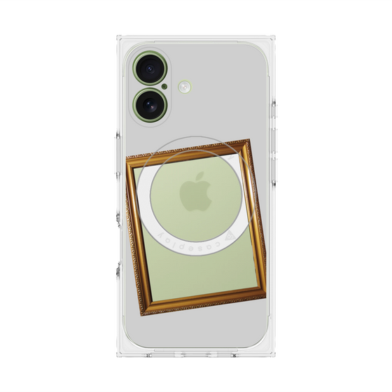 Premium Square Case with MagSafe［ Photo Frame - Light Gray ］