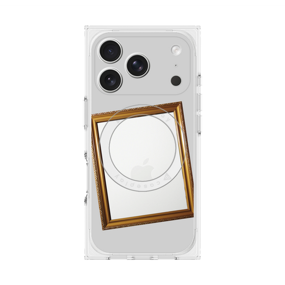 Premium Square Case with MagSafe［ Photo Frame - Light Gray ］