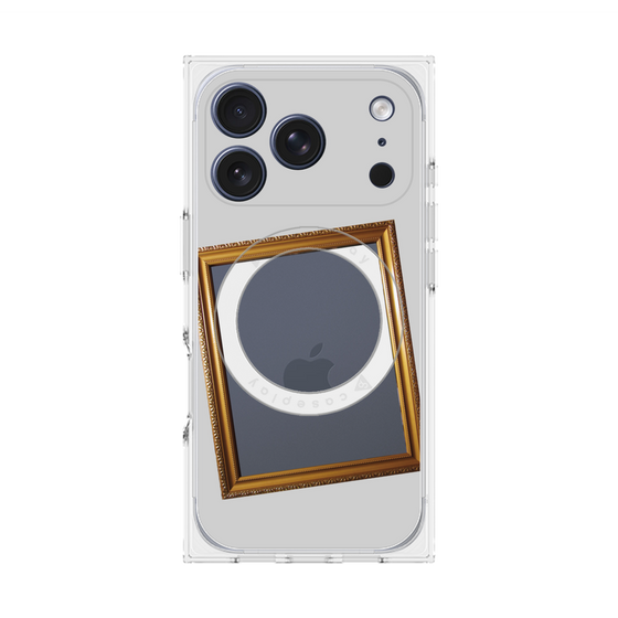 Premium Square Case with MagSafe［ Photo Frame - Light Gray ］