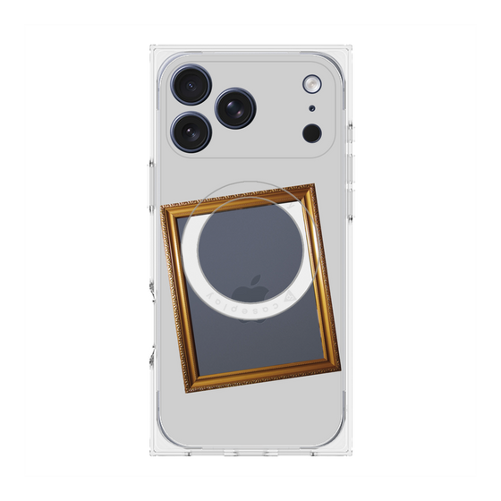 Premium Square Case with MagSafe［ Photo Frame - Light Gray ］