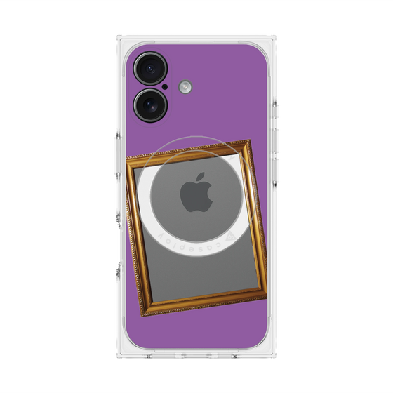 Premium Square Case with MagSafe［ Photo Frame - Purple ］