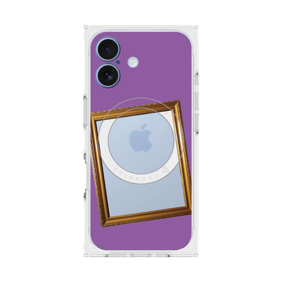 Premium Square Case with MagSafe［ Photo Frame - Purple ］