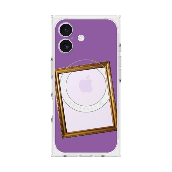 Premium Square Case with MagSafe［ Photo Frame - Purple ］