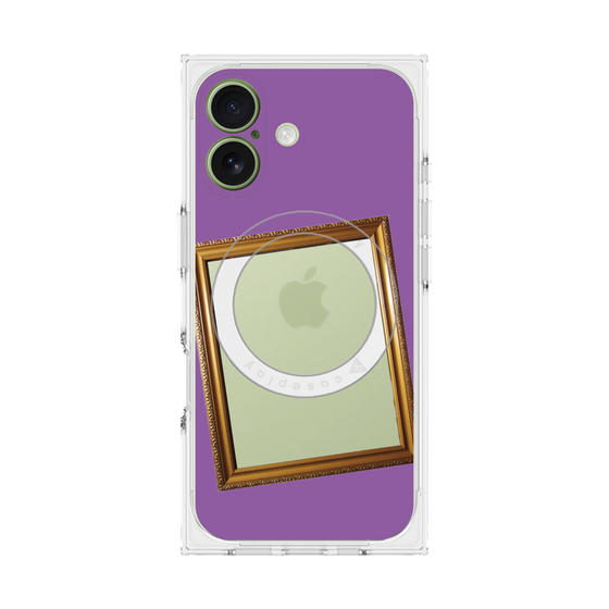 Premium Square Case with MagSafe［ Photo Frame - Purple ］