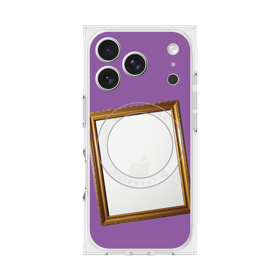Premium Square Case with MagSafe［ Photo Frame - Purple ］