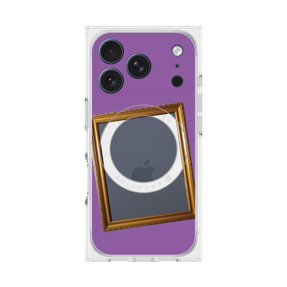 Premium Square Case with MagSafe［ Photo Frame - Purple ］
