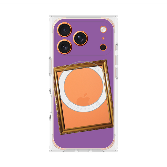 Premium Square Case with MagSafe［ Photo Frame - Purple ］