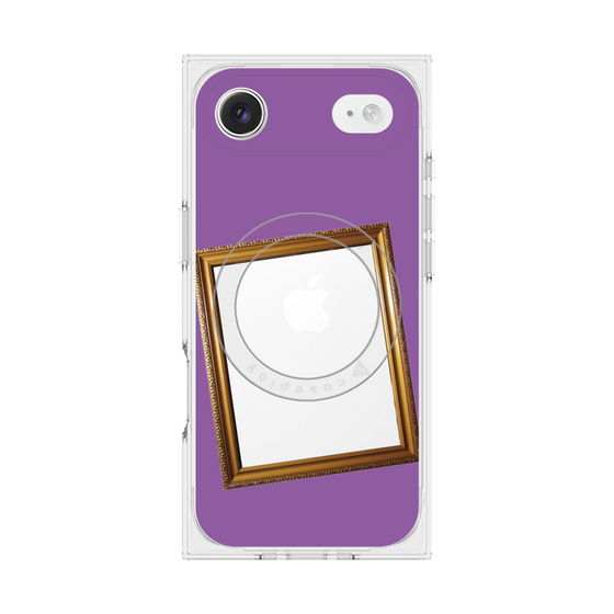 Premium Square Case with MagSafe［ Photo Frame - Purple ］