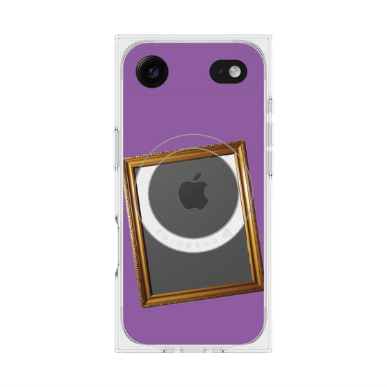 Premium Square Case with MagSafe［ Photo Frame - Purple ］