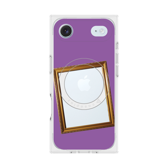 Premium Square Case with MagSafe［ Photo Frame - Purple ］